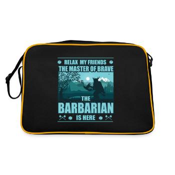 Barbarian Master of Courage, Roleplay Design - Sac Retro - noir/or - Dos
