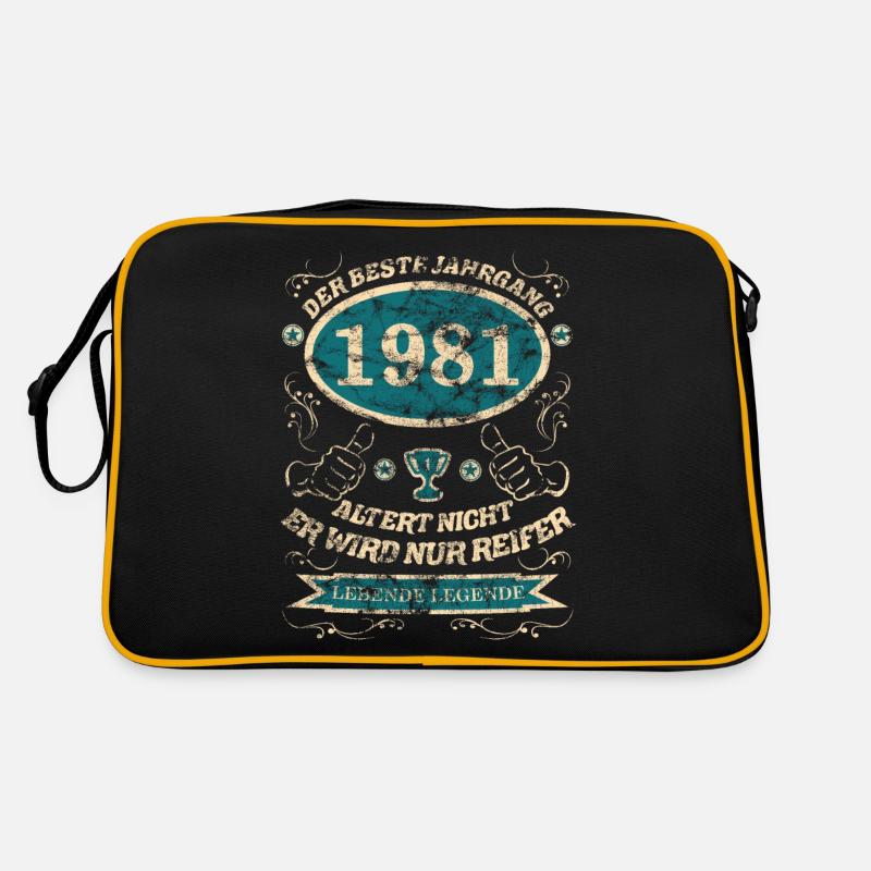 1981 der bester Jahrgang Design Retro Tasche
