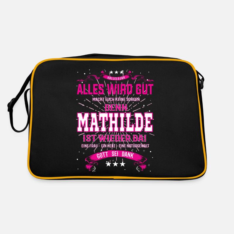 Mathilde ist wieder da, alles wird gut Design Retro Tasche