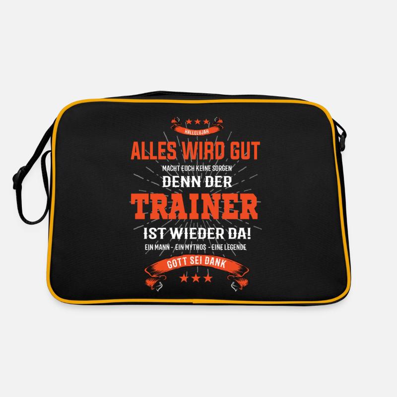 Alles wird gut, denn der Trainer ist wieder da Retro Tasche