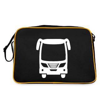 Autocar, conception omnibus pour le conducteur de bus - Sac Retro - noir/or - Dos