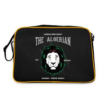 L’algérien, design cool pour l’algérien - Sac Retro - noir/or - Dos