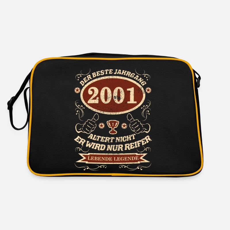 2001 der bester Jahrgang Design Retro Tasche