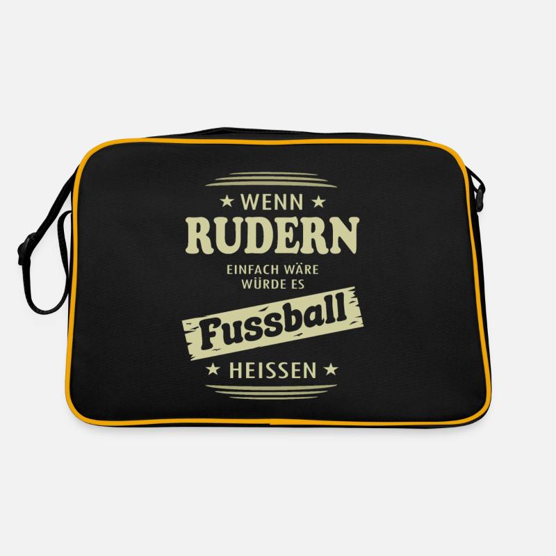 Wenn Rudern einfach wäre Retro Tasche