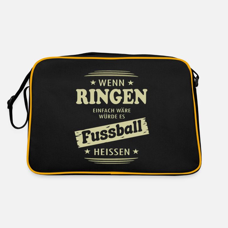 Wenn Ringen einfach wäre Retro Tasche