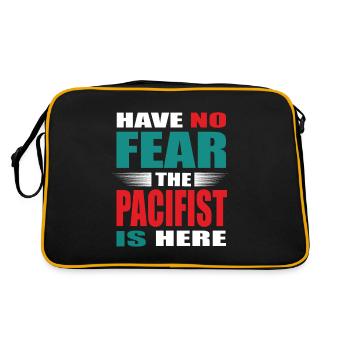 Have no Fear the Pacifist is here Outfit - Retro Bag - black/gold - Back