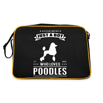 Juste un garçon qui aime la tenue de caniche - Sac Retro - noir/or - Dos