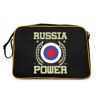 Design Cool Russie - Sac Retro - noir/or - Dos