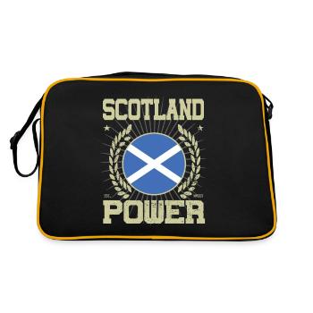 Cool Scotland Design - Sac Retro - noir/or - Dos