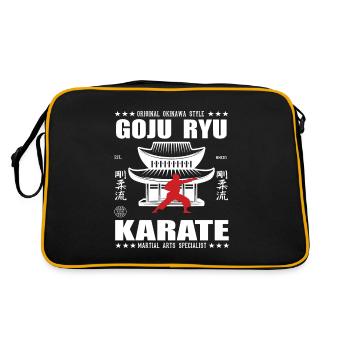 conception d’arts martiaux Gojo-Ryu cool avec kanji - Sac Retro - noir/or - Dos