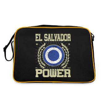 Design cool du Salvador - Sac Retro - noir/or - Dos