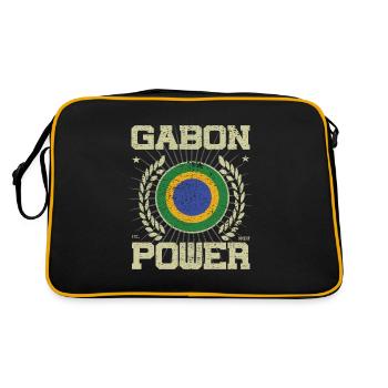 Cool Gabon, Design - Retro Bag - black/gold - Back