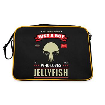 Juste un garçon qui aime la tenue de méduse - Sac Retro - noir/or - Dos