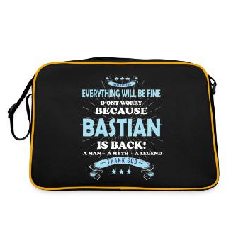 Tout ira bien Bastian est de retour - Sac Retro - noir/or - Dos