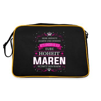 Votre Altesse Maren entre dans la pièce - Sac Retro - noir/or - Dos