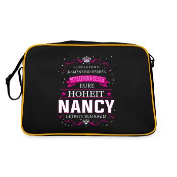 Her Highness Nancy enters the room - Retro Bag - black/gold - Back