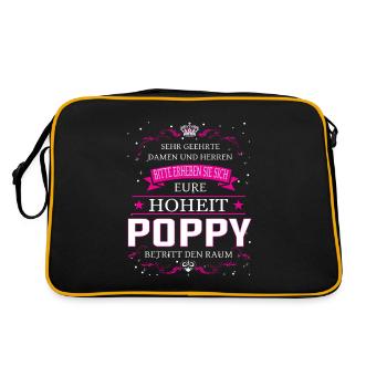 Votre Altesse Poppy entre dans la pièce - Sac Retro - noir/or - Dos