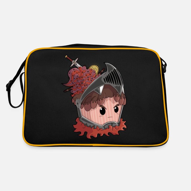Knight Cupcake Retro Tasche