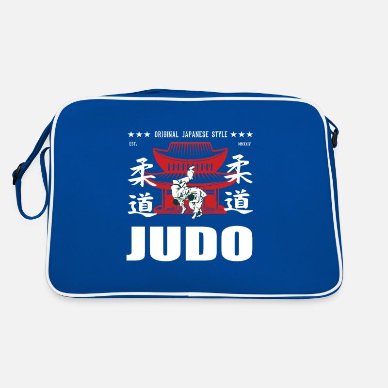 coole Judo Kampfsport Design mit Kanji Retro Tasche