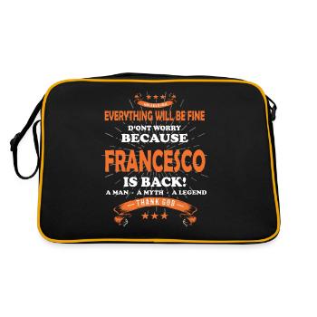 Tout ira bien Francesco est de retour - Sac Retro - noir/or - Dos