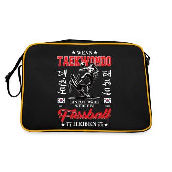 Si le karaté Taekwondo était facile - Sac Retro - noir/or - Dos
