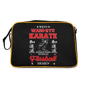 Si le karaté Wado-Ryu était facile - Sac Retro - noir/or - Dos