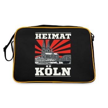 Heimat Köln Design pour les habitants de Cologne - Sac Retro - noir/or - Dos