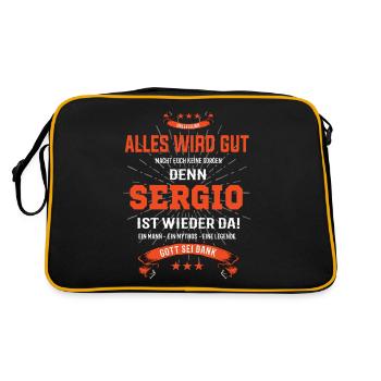 Everything's going to be alright because Sergio Is there Outfit - Retro Bag - black/gold - Back