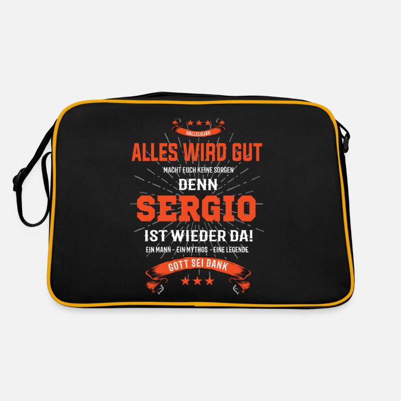 Tout va bien se passer parce que Sergio est là Outfit Sac Retro