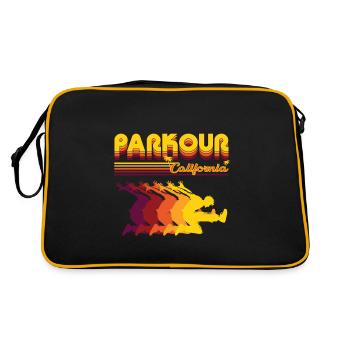 Un design de parkour rétro cool pour le freerunner - Sac Retro - noir/or - Dos