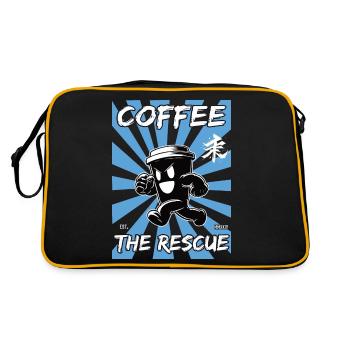 Le café à la rescousse - Sac Retro - noir/or - Dos