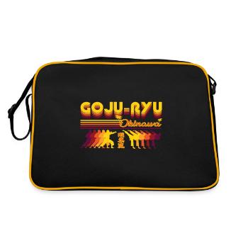Goju-Ryu Karaté Design Rétro - Sac Retro - noir/or - Dos