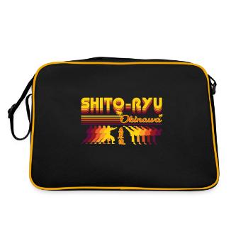 Design rétro du karaté Shito-Ryu - Sac Retro - noir/or - Dos