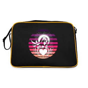 Sensual Mary Mother of God Retro Design - Retro Bag - black/gold - Back