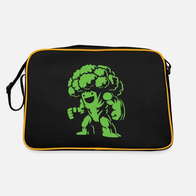 Broccoli - Strong vegetable design for bodybuilders Retro Bag