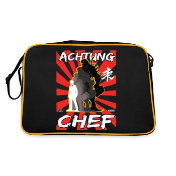 Attention Chef Design - Métamorphose en monstre - Sac Retro - noir/or - Dos