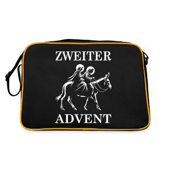 Second Advent with Mary & Joseph - Retro Bag - black/gold - Back