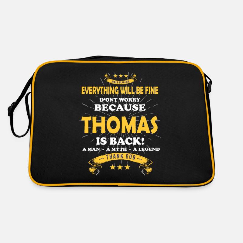 Everything will be fine Thomas Is back Retro Tasche