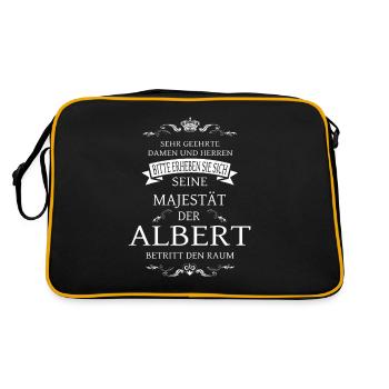 Sa Majesté l’Albert entre dans la salle - Sac Retro - noir/or - Dos