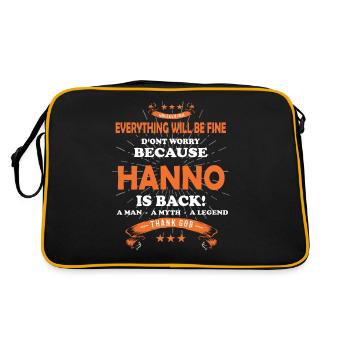 Tout ira bien Hanno est de retour - Sac Retro - noir/or - Dos