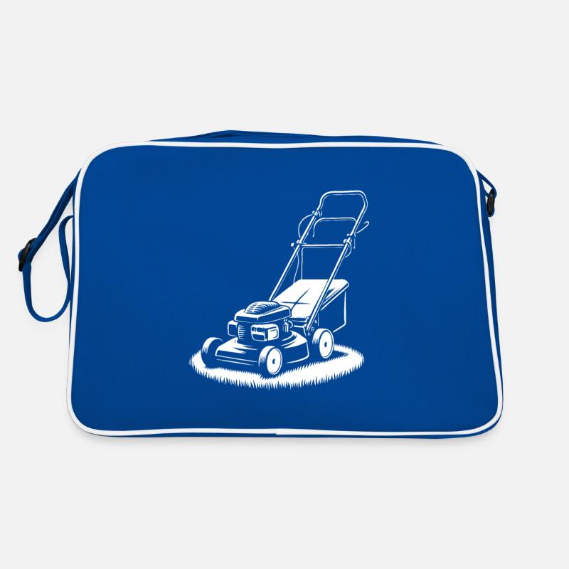 Conception de tondeuse à gazon cool pour le fan de jardin Sac Retro