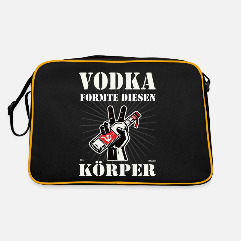 Vodka formte diesen Körper - Lustiges Sowjet-Desig Retro Tasche