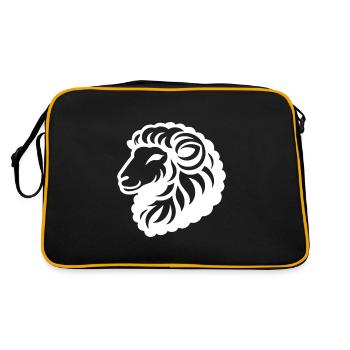 Conception simple de moutons de maison pour l’éventail de moutons - Sac Retro - noir/or - Dos