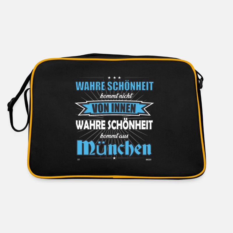 La vraie beauté vient de Munich Design Sac Retro