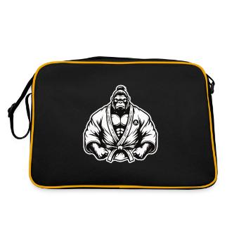 Martial Arts Gorilla – Strength and Dominance - Retro Bag - black/gold - Back