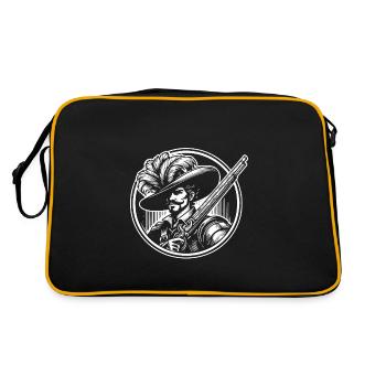 Musketeer – Romantic French History - Retro Bag - black/gold - Back