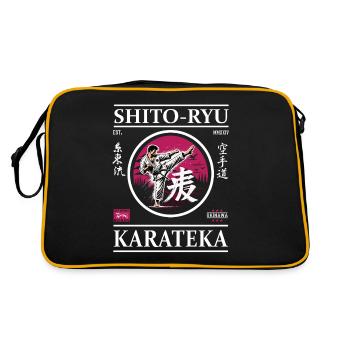 Karatéka Shito-Ryu – Maître de la précision - Sac Retro - noir/or - Dos