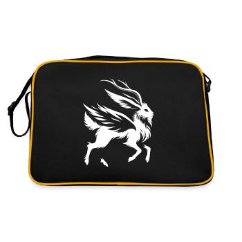 Wolpertinger – La créature mythique des forêts - Sac Retro - noir/or - Dos