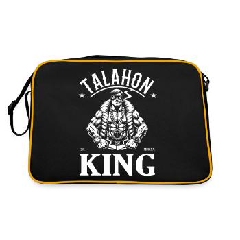 Talahon King - Schattenboxen in Perfektion - Retro Tasche - Schwarz/Gold - Hinten