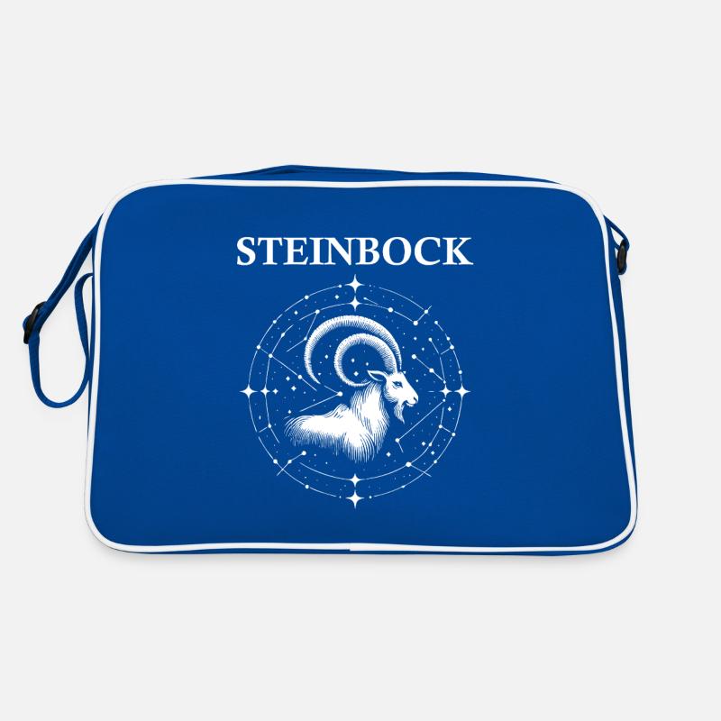 Le signe du zodiaque cool Capricorne design Sac Retro